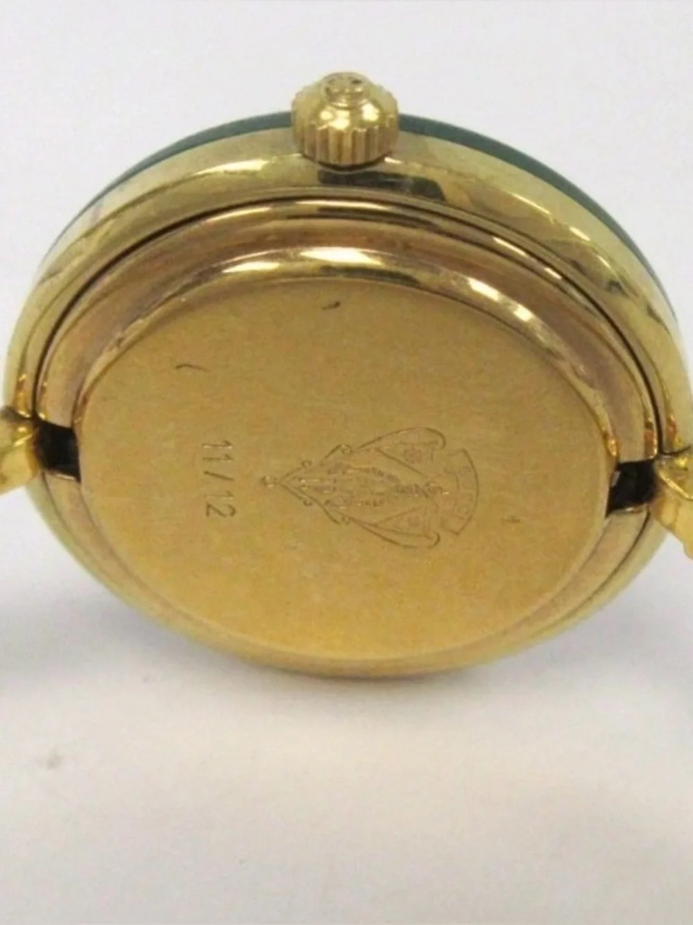 Gucci Gold Bangle Watch with Green and Red Enamel Bezel - Picture 3 of 9